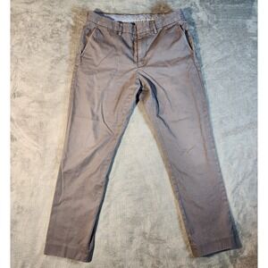 J Crew Dress Pants Mens 32x30 Gray Bowery Slim Fit Cotton Twill